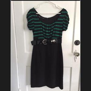Maurice’s 9/10 black and green dress